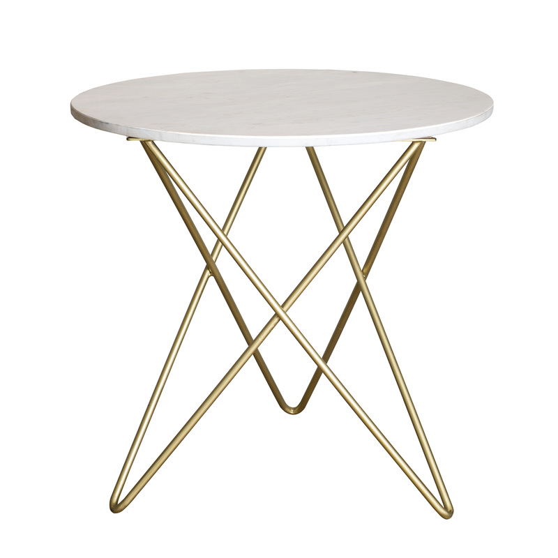 marble,brass side table