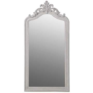 french style grey mirror, grey french mirror, mirror french with scroll top