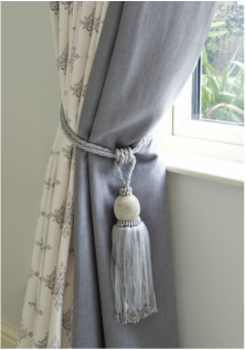 curtains with border. curtains with leading edge
