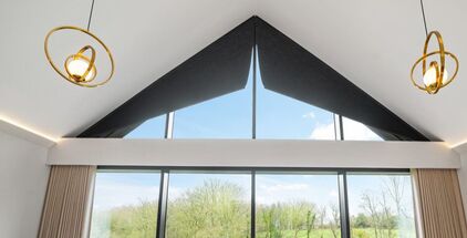 pleated blinds on apex windows 